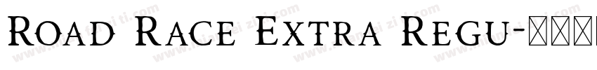 Road Race Extra Regu字体转换